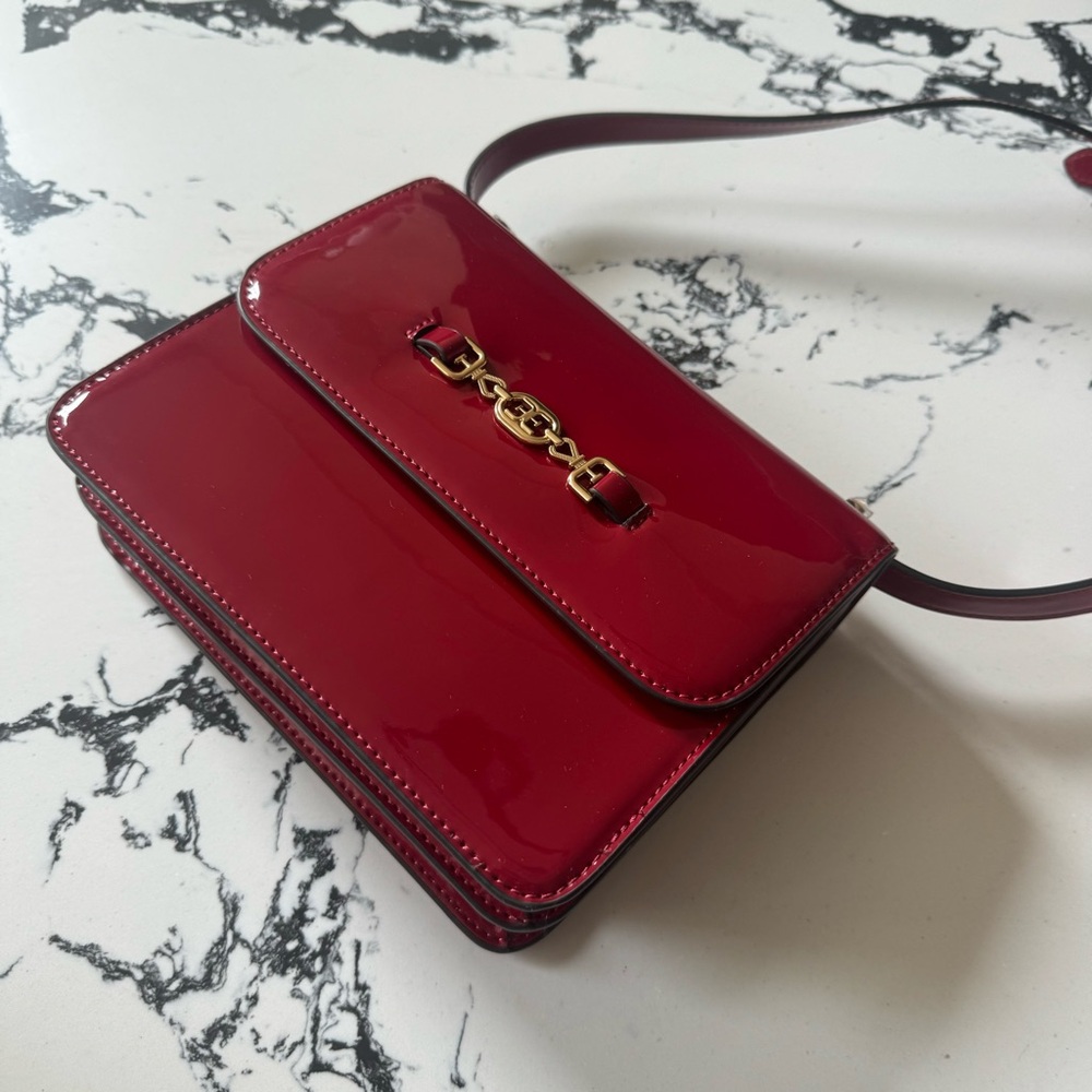 Sam Edelman Glossy Red Crossbody Bag